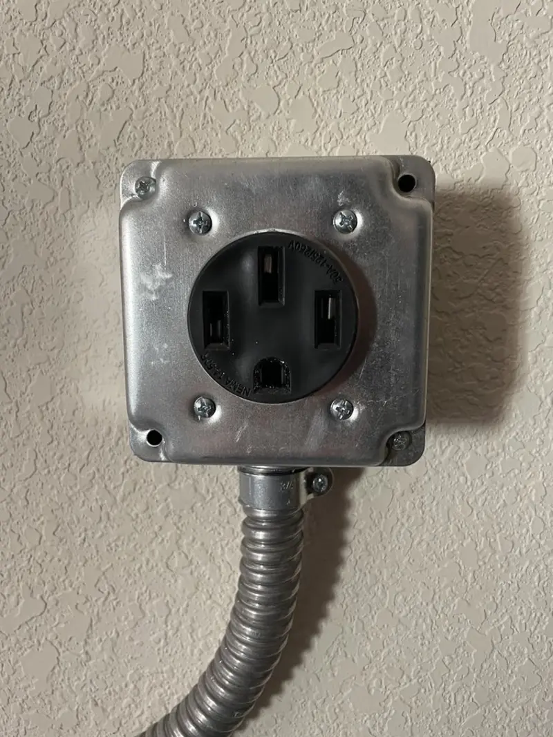 NEMA 14-50 outlet installed for Smart Home Electrical in Delhi